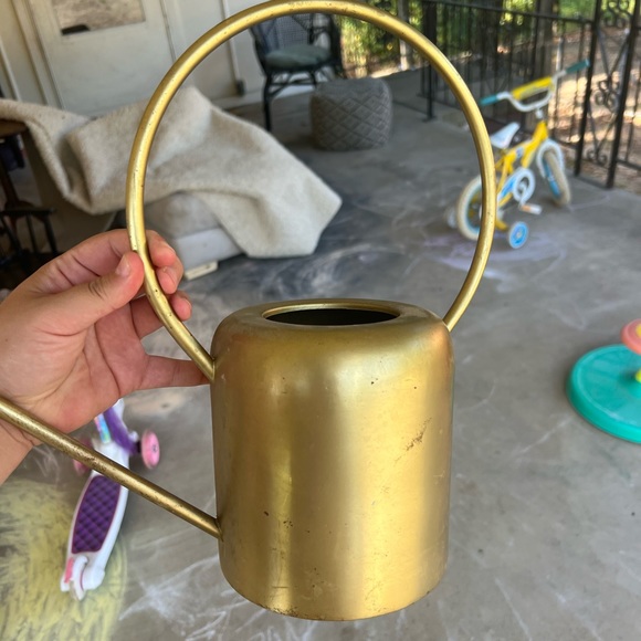 MCM mid century inspired copper tin watering can - Picture 4 of 11
